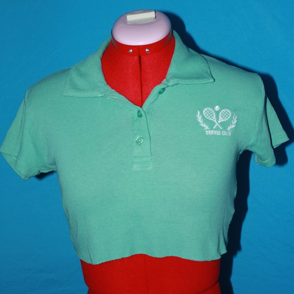 Polo Style Crop Top